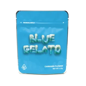 Blue Gelato Mylar Bags/Strain Pouches/Cali Packs