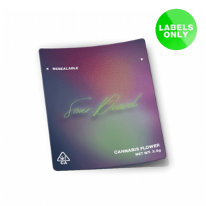 Sour Diesel Mylar Bag Strain Labels