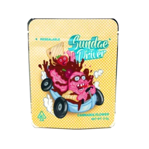 Sundae Driver Mylar Bags/Strain Pouches/Cali Packs