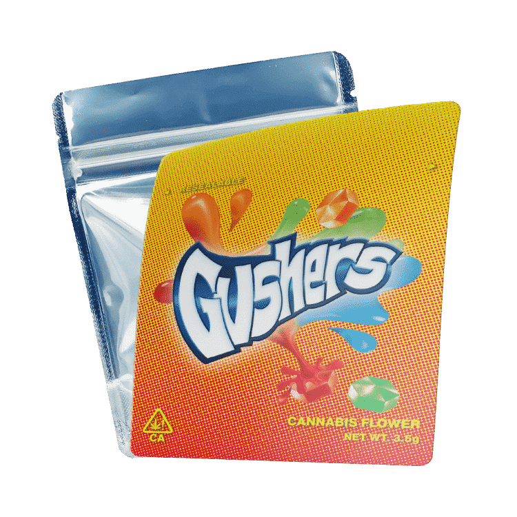 Gushers Mylar Bags/Strain Pouches/Cali Packs. Unlabelled.
