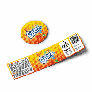 Gushers Glass Jar Strain Labels