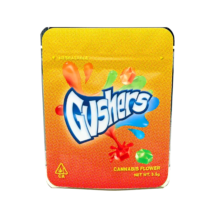 Gushers Mylar Bags/Strain Pouches/Cali Packs