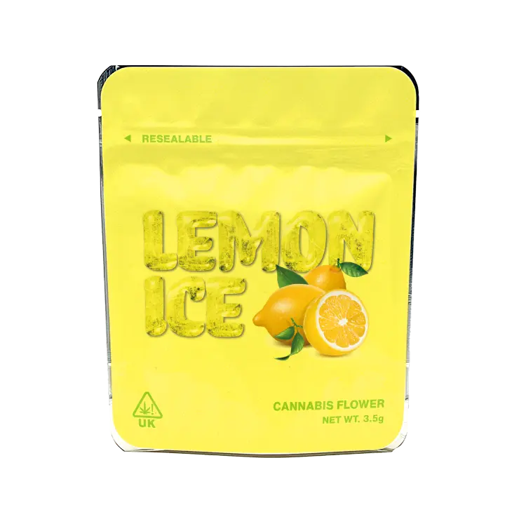 Lemon Ice Strain Ready Made Cali Pack Mylar Bags/Pouches