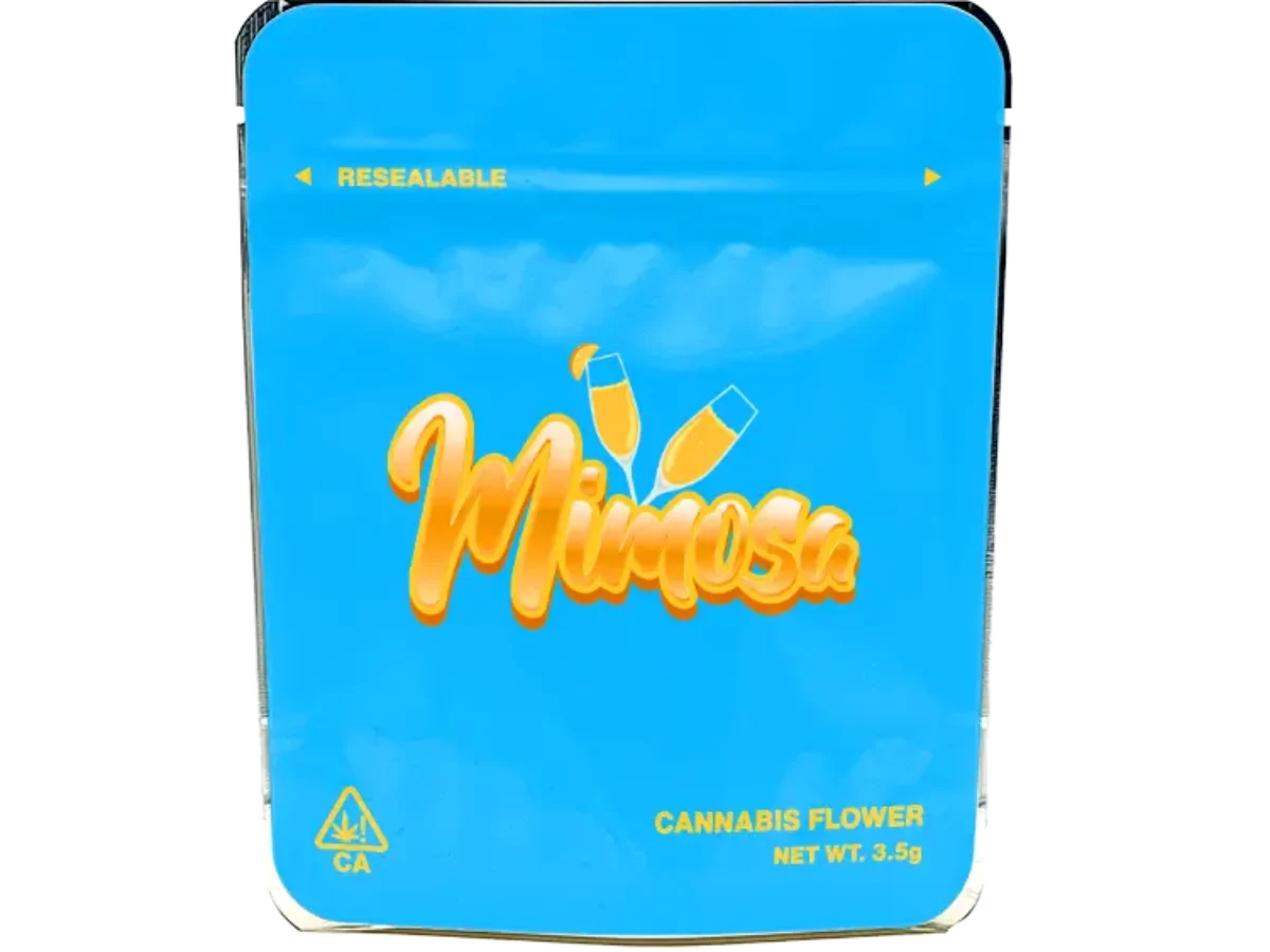 Mimosa Mylar Bags - Labelled or Unlabelled - Strain Labels