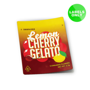 Lemon Cherry Gelato Mylar Bag Strain Labels