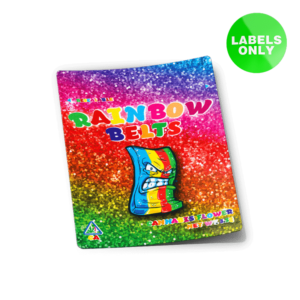 Rainbow Belts Mylar Bag Strain Labels