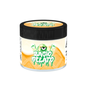 Bacio Gelato Glass Jars. 60ml suitable for 3.5g or 1/8 oz.