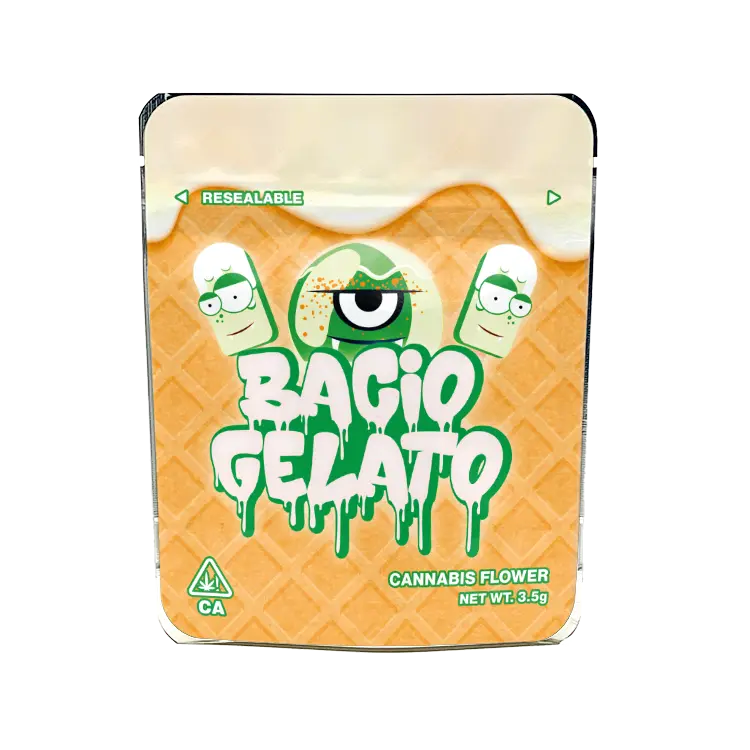 Bacio Gelato Mylar Bags/Strain Pouches/Cali Packs