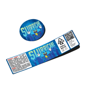 Slurricane Glass Jar Strain Labels
