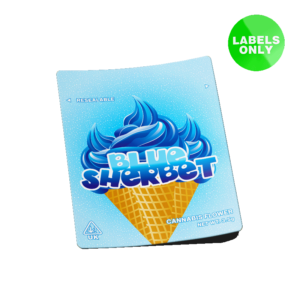 Blue Sherbet Mylar Bag Strain Labels