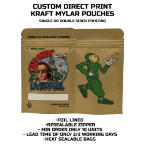 Custom Kraft Stand Up Pouches / Mylar Bags