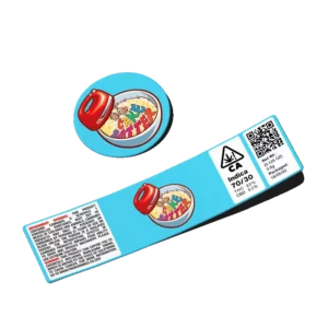 Cake Batter Glass Jar Strain Labels