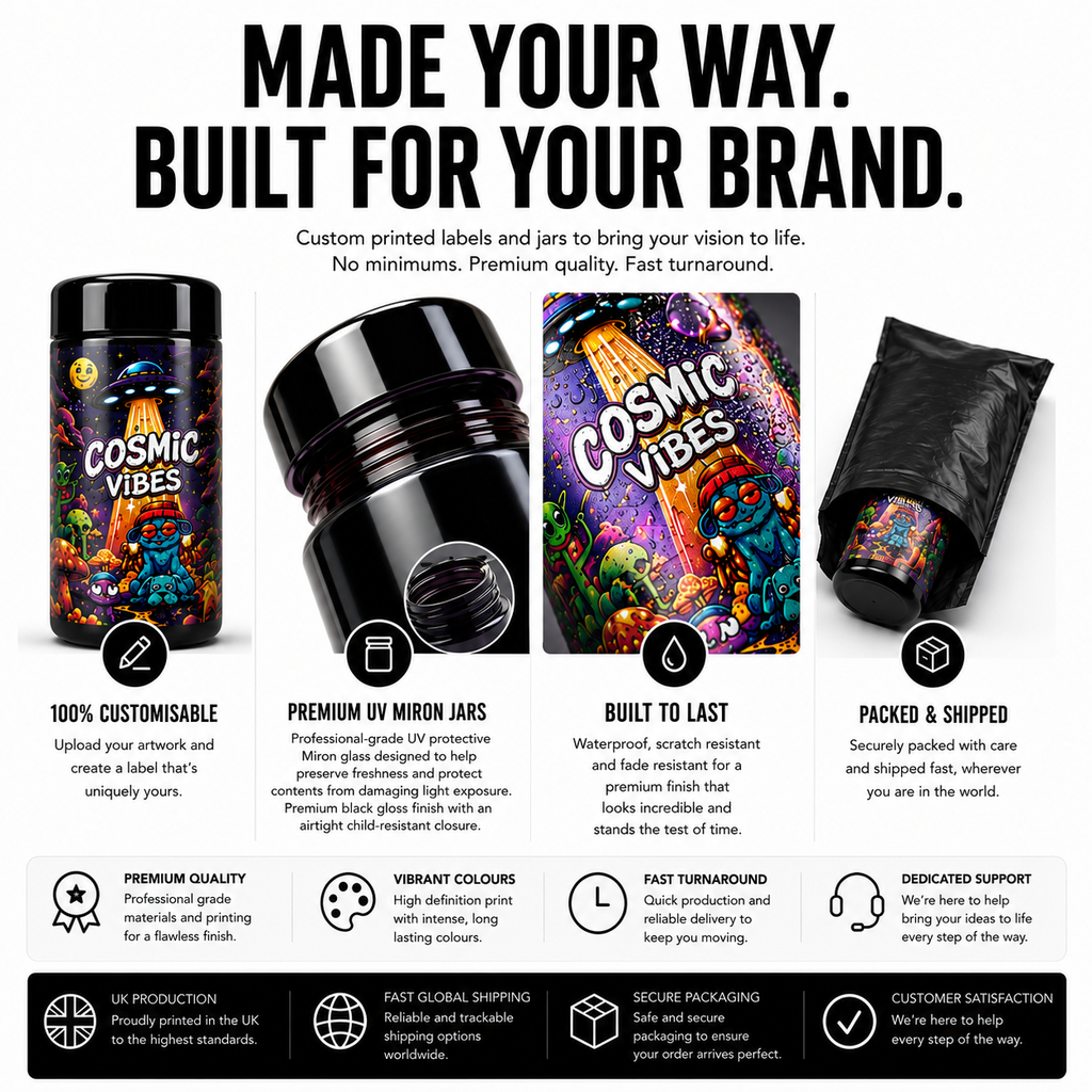 100ml miron jars custom print image 3