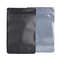 14G Mylar Bags - Black and Clear - Rounded Corners