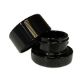 5ml Black Miron Glass Jars - Strain Labels