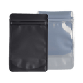 7G Mylar Bags - Black and Clear - Rounded Corners - Strain Labels