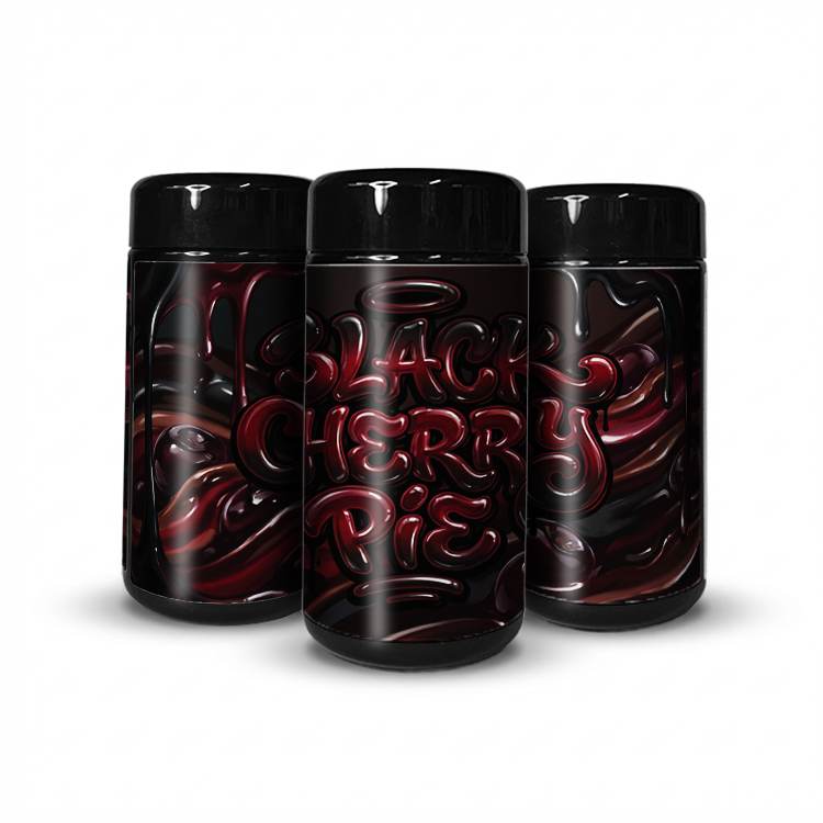 Black Cherry Pie Tall 100ML / 7G Labelled Miron Glass Jars
