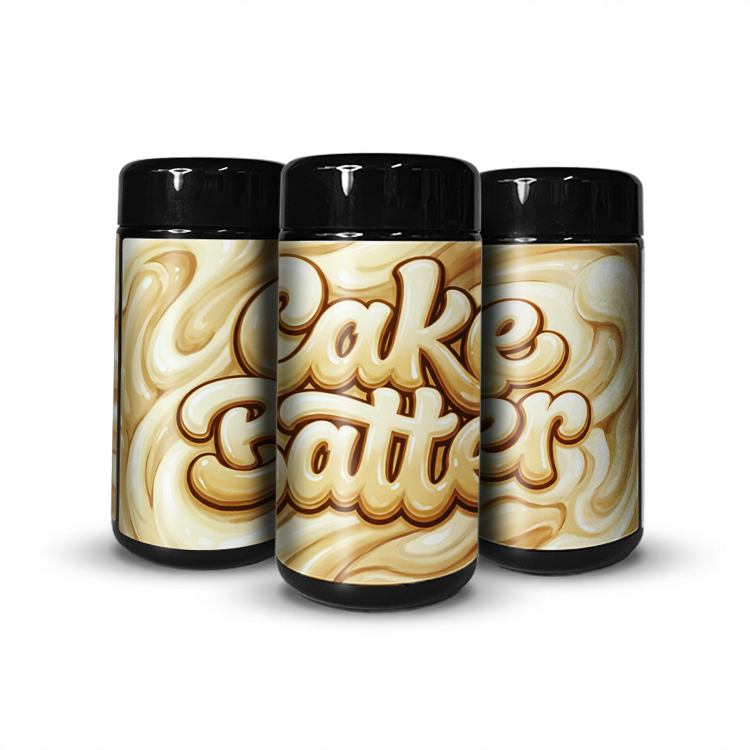 Cake Batter Tall 100ML / 7G Labelled Miron Glass Jars