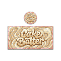 Cake Batter Tall 100ML / 7G Miron Glass Jar LABELS ONLY