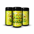 Lemon Popperz Tall 100ML / 7G Labelled Miron Glass Jars