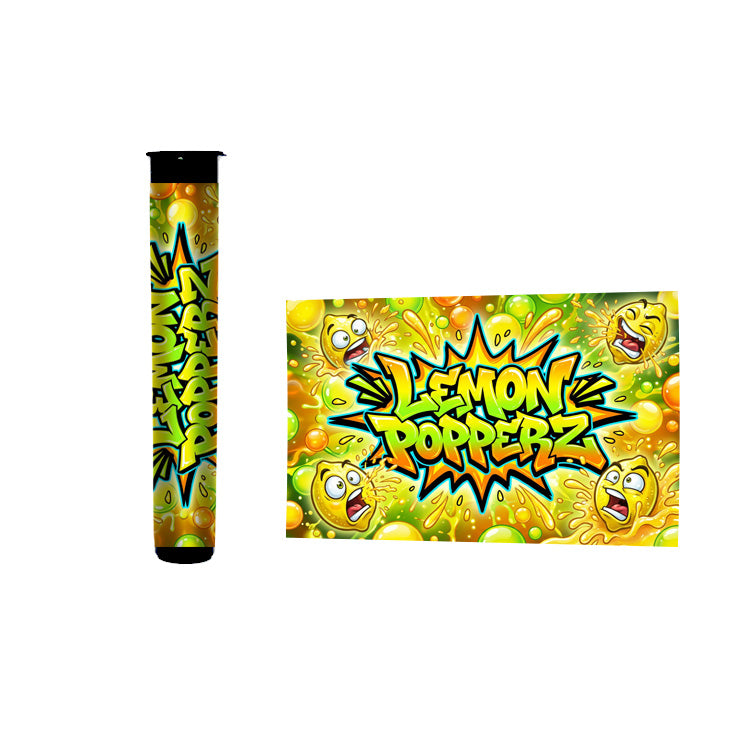 Lemon Popperz Pre Roll Tubes 116mm Labelled