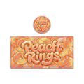 Peach Rings Tall 100ML / 7G Miron Glass Jar LABELS ONLY