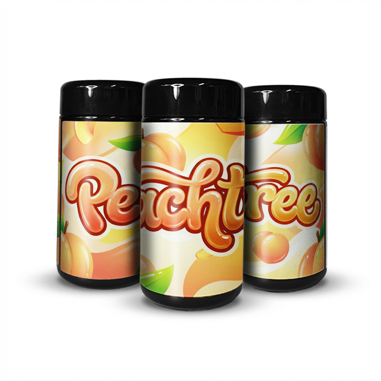 Peach Tree Tall 100ML / 7G Labelled Miron Glass Jars