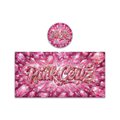 Pink Certz Tall 100ML / 7G Miron Glass Jar LABELS ONLY