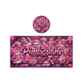 Pink Zushi Tall 100ML / 7G Miron Glass Jar LABELS ONLY