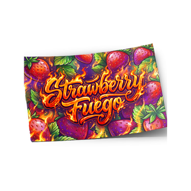 Strawberry Fuego Strain Labels