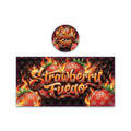Strawberry Fuego Tall 100ML / 7G Miron Glass Jar LABELS ONLY