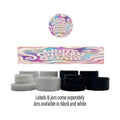 White Cherry Gelato Side and Lid Labels with 5ml Extract Jars