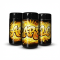 Amerelo Tall 100ML / 7G Labelled Miron Glass Jars - Strain Labels