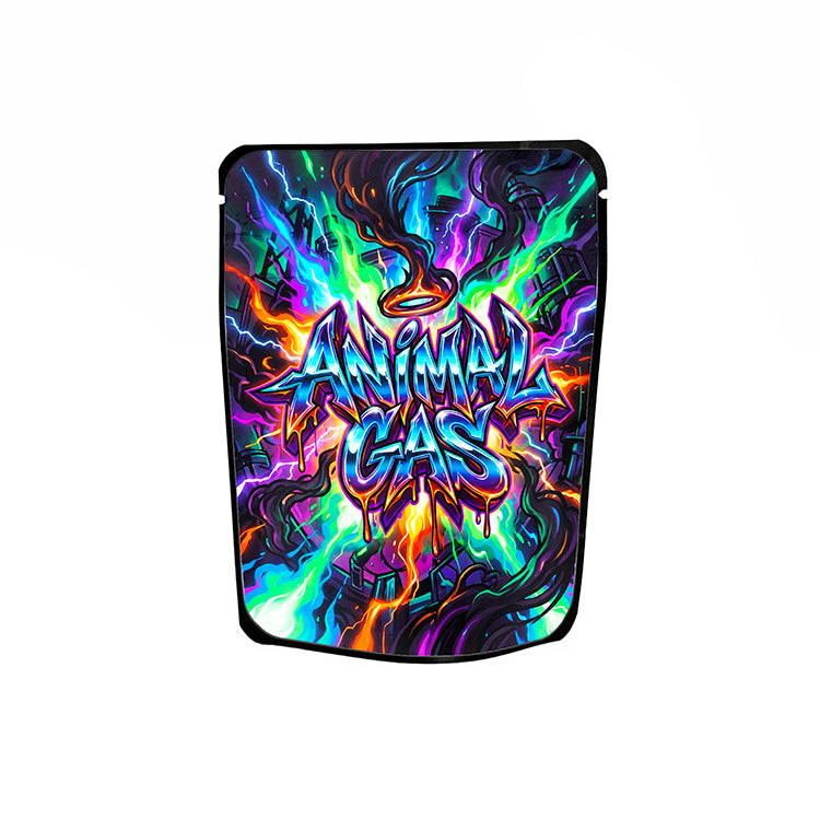 Animal Gas Labelled Mylar Bags