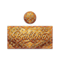Baklava Tall 100ML / 7G Miron Glass Jar LABELS ONLY - Strain Labels