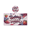 Berry White Tall 100ML / 7G Miron Glass Jar LABELS ONLY - Strain Labels