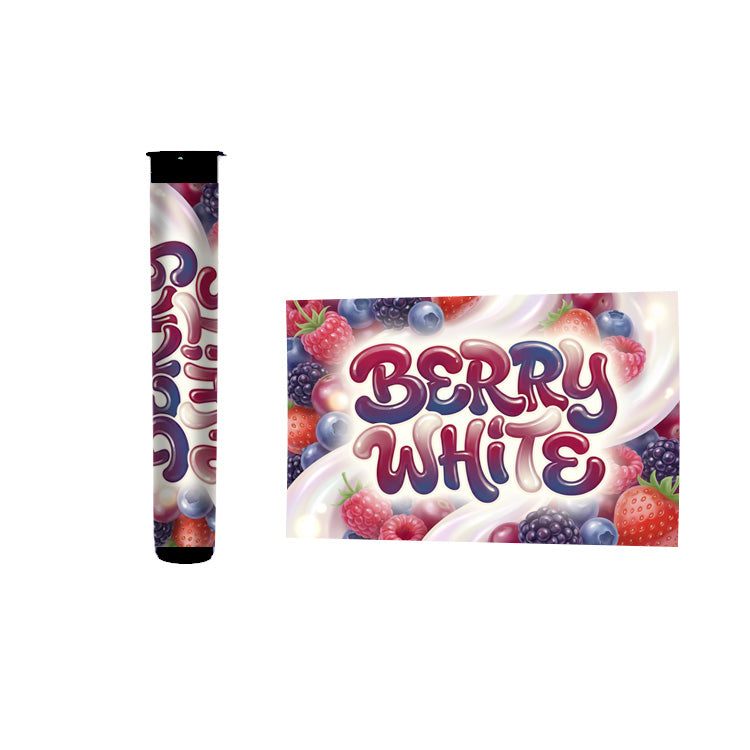 Berry White Pie Pre Roll Tubes 116mm Labelled