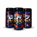Big Z Tall 100ML / 7G Labelled Miron Glass Jars - Strain Labels