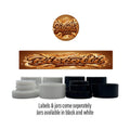 Biscotti Side and Lid Labels with 5ml Extract Jars - Strain Labels