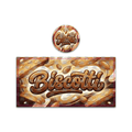 Biscotti Tall 100ML / 7G Miron Glass Jar LABELS ONLY - Strain Labels