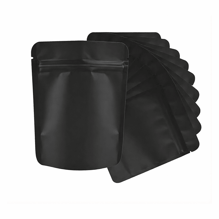 Black Matte 3.5G Mylar Bags - Strain Labels