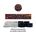 Black Sherbet Side and Lid Labels with 5ml Extract Jars - Strain Labels