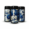 Blue Cheese Tall 100ML / 7G Labelled Miron Glass Jars - Strain Labels