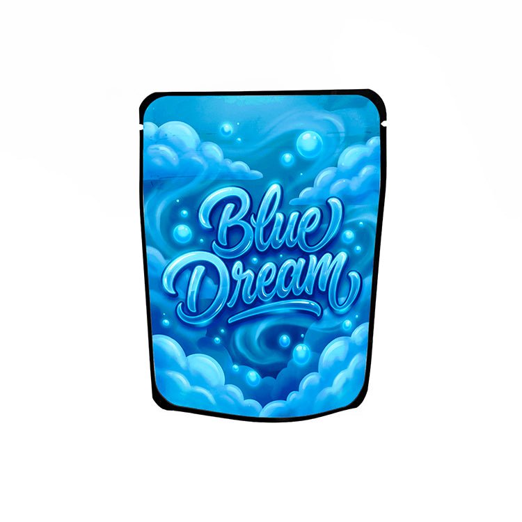 Blue Dream Labelled Mylar Bags - Strain Labels