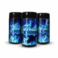 Blue Flame OG Tall 100ML / 7G Labelled Miron Glass Jars - Strain Labels