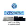 Blue Gelato Side and Lid Labels with 5ml Extract Jars - Strain Labels