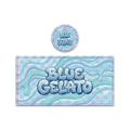 Blue Gelato Tall 100ML / 7G Miron Glass Jar LABELS ONLY - Strain Labels