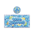Blue Sherbet Tall 100ML / 7G Miron Glass Jar LABELS ONLY - Strain Labels