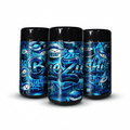 Blue Zushi Tall 100ML / 7G Labelled Miron Glass Jars - Strain Labels