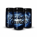 Blueberry Caviar Tall 100ML / 7G Labelled Miron Glass Jars - Strain Labels